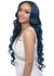 LH003 UHD Lace Part Long Curly Synthetic Wig Harlem 125 UK - Left Side